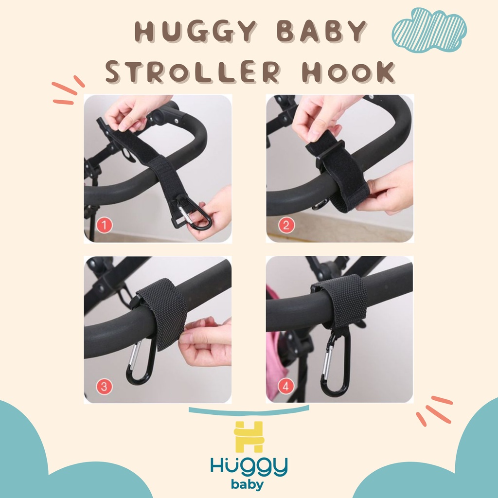 Huggy Baby ACC002 Stroller Hook | Gantungan Stroller Premium