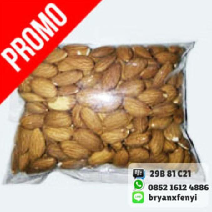 

Hot Promo!! Kacang Almond Original Roasted Almon Panggang Kupas Kulit 250 gr 1/4kg