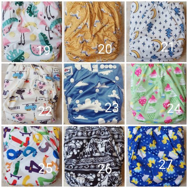 SANGAT MURAH... MOTIF ACAK CLODI BABYLAND + 2 INSERT MICROFIBER