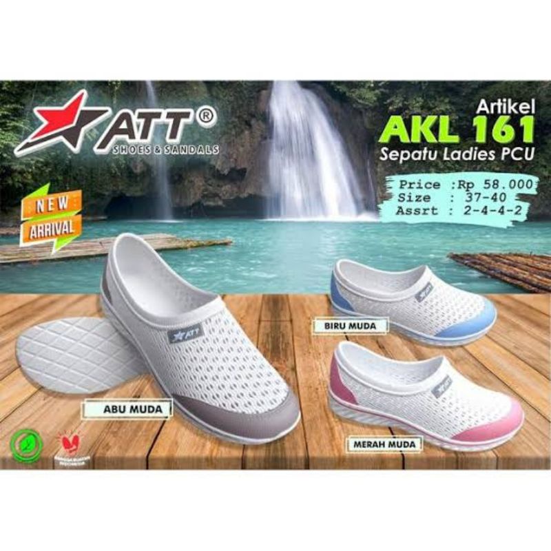 sepatu karet ATT AKL 160 - sepatu slip on karet wanita