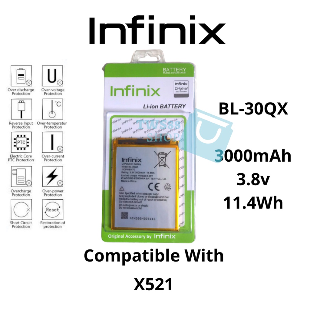 (TWS) Batre Battery Baterai Original Infinix BL-30QX