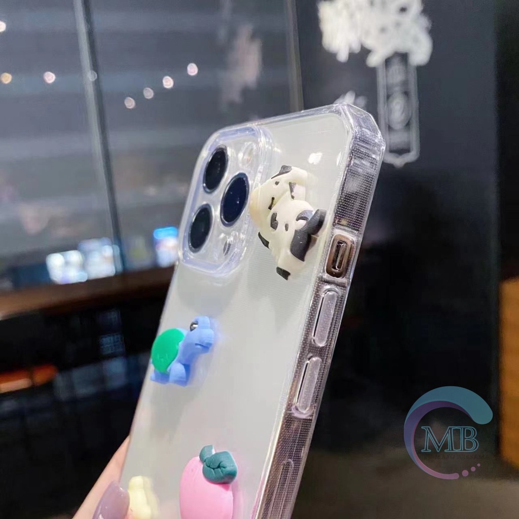 Y022 CLEAR CASE SOFTCASE CLEAR JELLY KARAKTER 3D CUTE VIVO Y12 Y15 Y17 Y20 Y20S Y12S Y21S Y30 Y50 Y30I Y51 Y91 Y93 Y95 Y91C Y1S MB2620