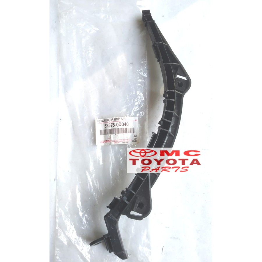 Support Bracket Breket Retainer Bumper Belakang Kanan Vios Limo Old 52575-0D040