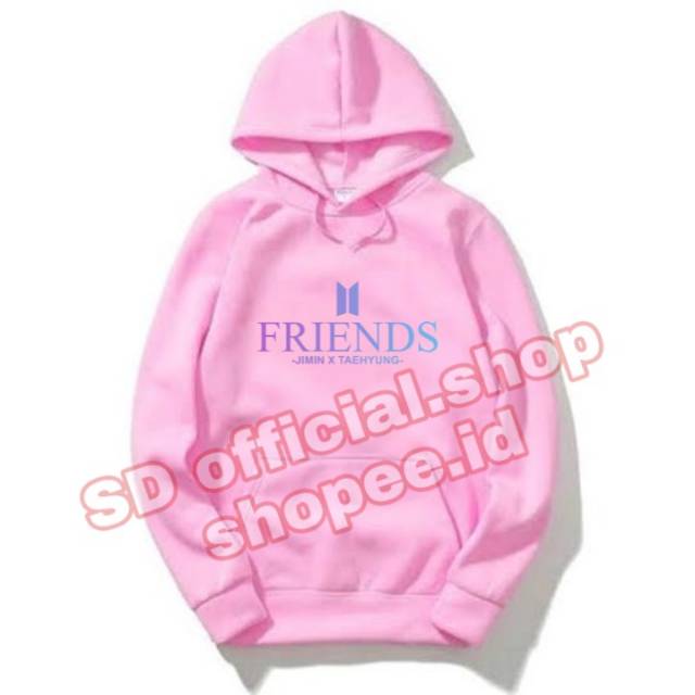 (bayar ditempat)  jaket hoodie kpop BTS friends jimin - taehyung