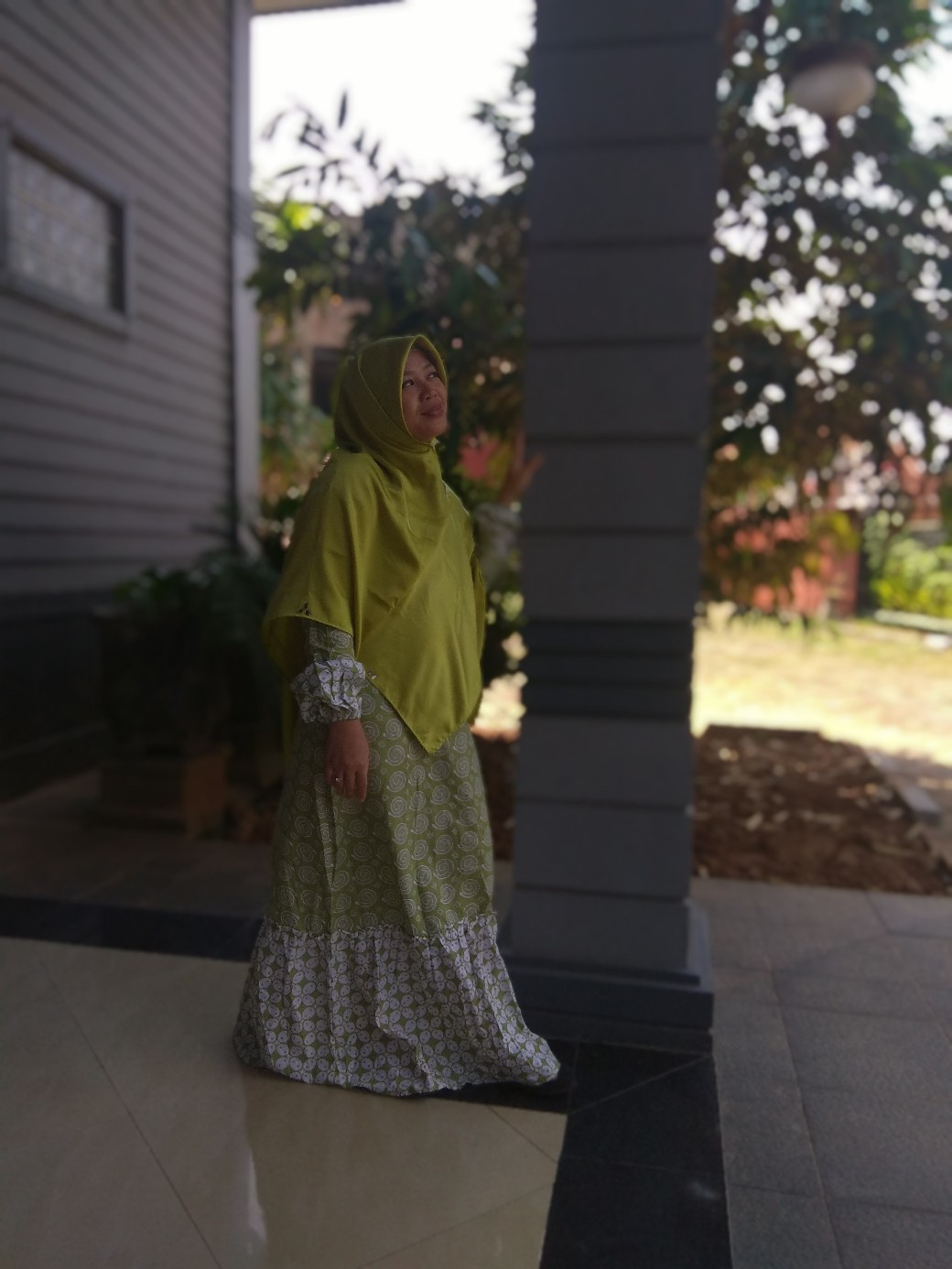 Juni Batik Gamis Batik Wanita Kombinasi Resleting Belakang All Size - Tali Samping