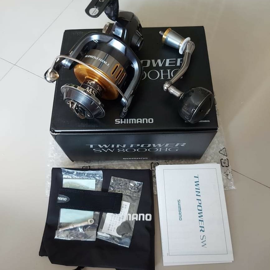 Alat Pancingan Rill Rell Twin Power SW 8000HG Antena Pancing