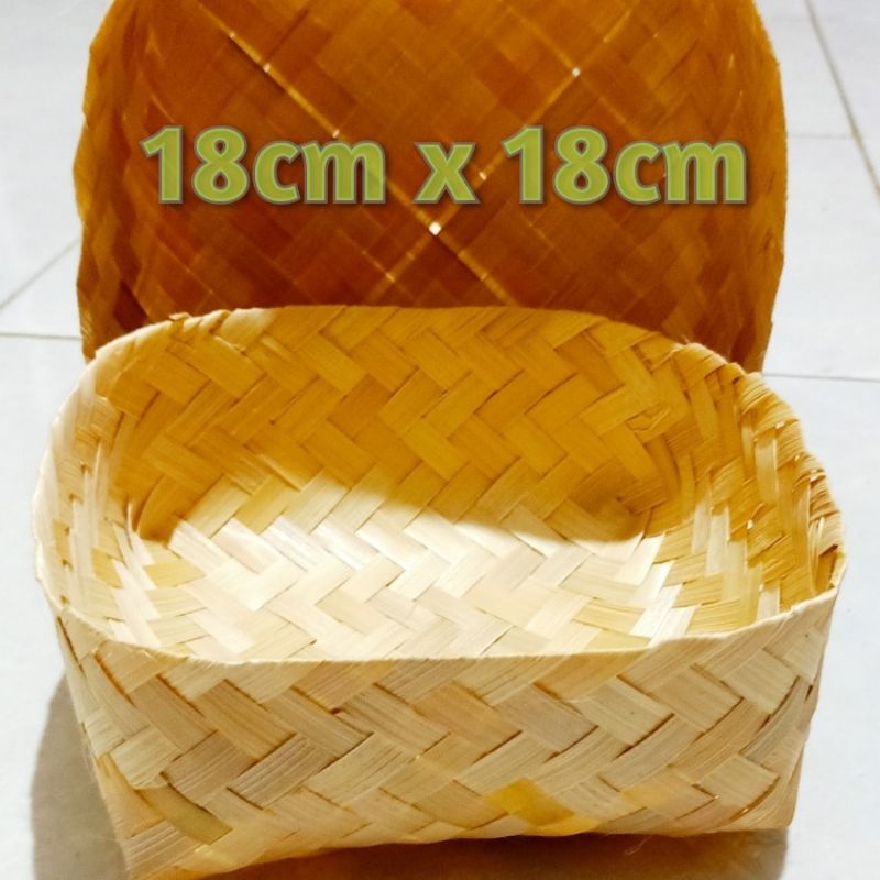 Grosir Besek Bambu 18x18 cm Murah Meriah Grosir Pipiti Besek Termurah