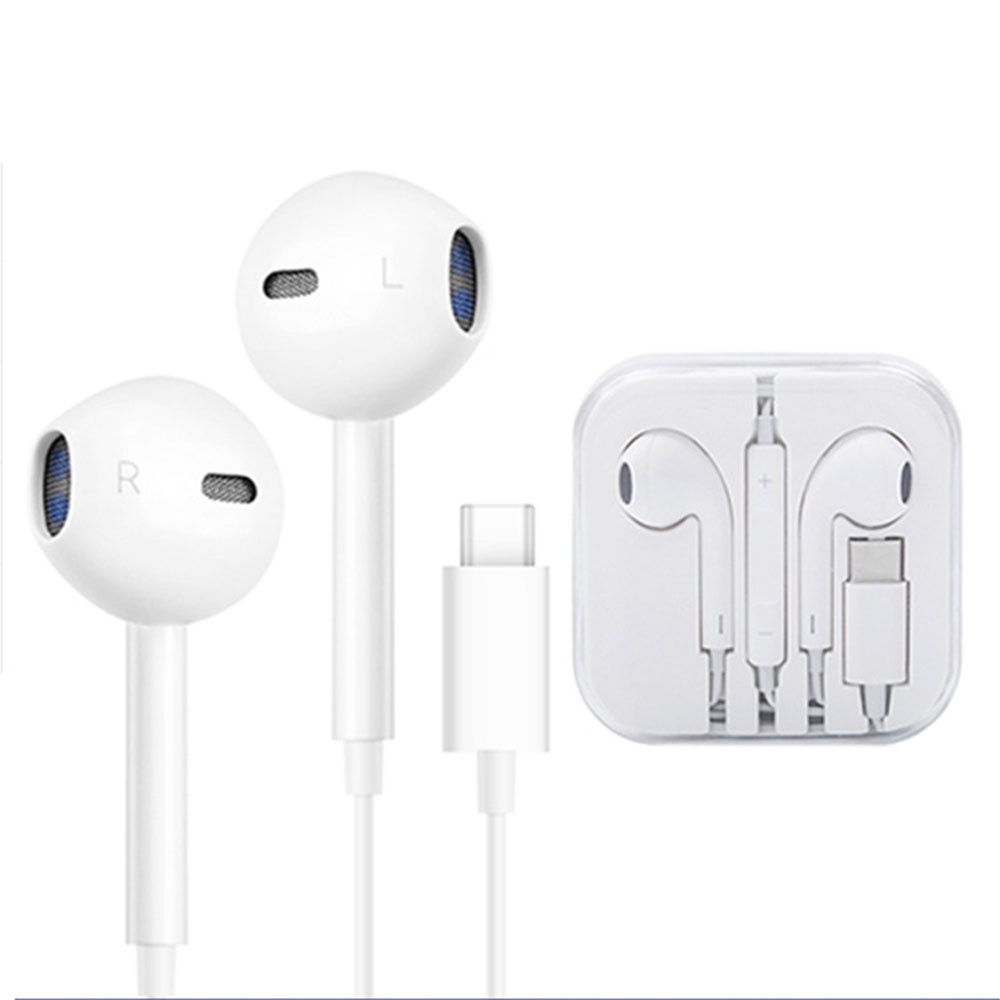 GS8a Kebeteme Earpods Earphone Headset In-ear Usb Type C With Mic - Ys58 - White Or-i