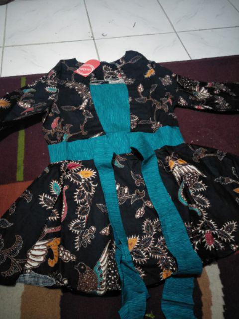 Atasan Batik Wanita / Atasan Batik Modern / Atasan Batik Kerja Model Peplum Tgn Pjg