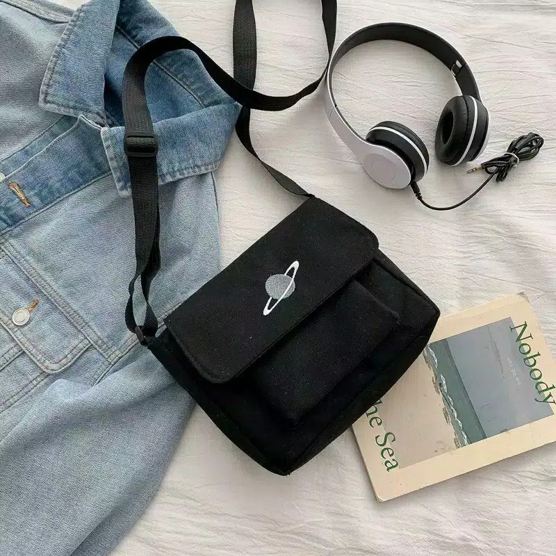 Saturnus planet Tas Selempang Sling Bag swag tas hangout MURAH