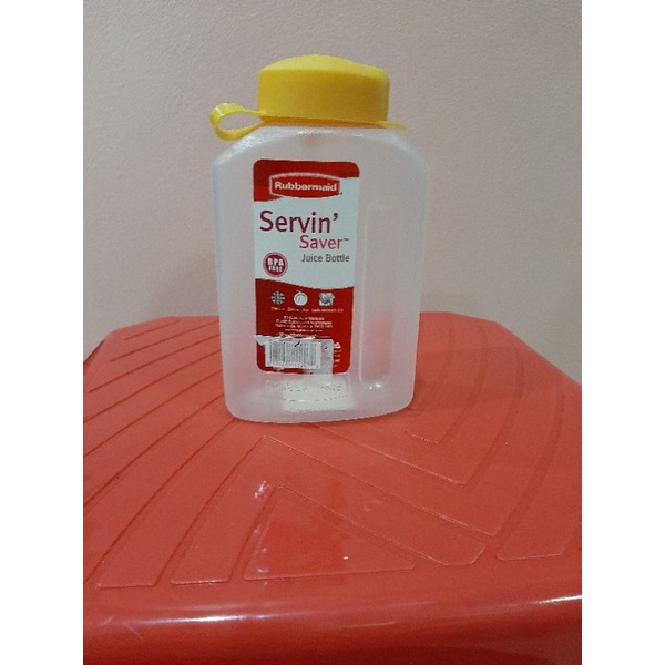 RUBBERMAID SERVIN SAVER JUICE|BOTOL MINUM DENGAN SEDOTAN BOTTLE 473 ml