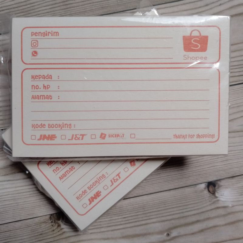 

(ACEH) LABEL PENGIRIMAN SHOPEE/LABEL PENGIRIMAN OLSHOP