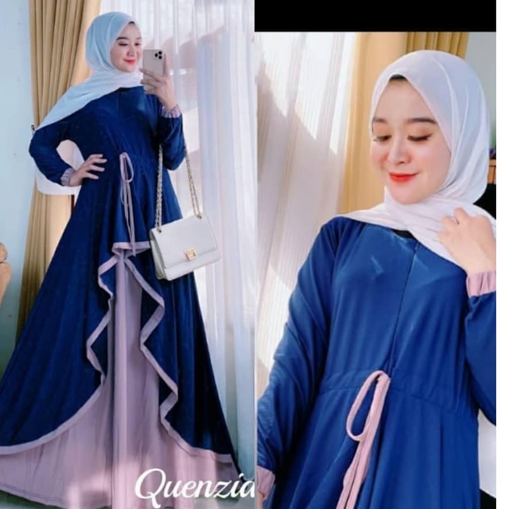 QUENZIA MAXI IK KAIN SAKILA RESLETING DEPAN ( BUSUI ) Gamis Kondangan RESLETING HIDUP / BUSUI FRIENDLY UKURAN ONE SIZE ( SATU UKURAN ) LINGKAR DADA BAJU -/+ 112 CM