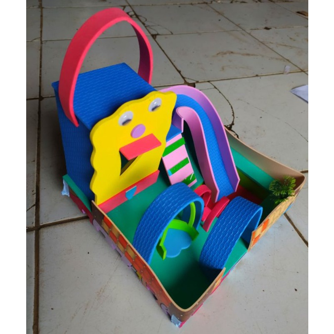 rumah mainan kelomang Umang model Spongebob