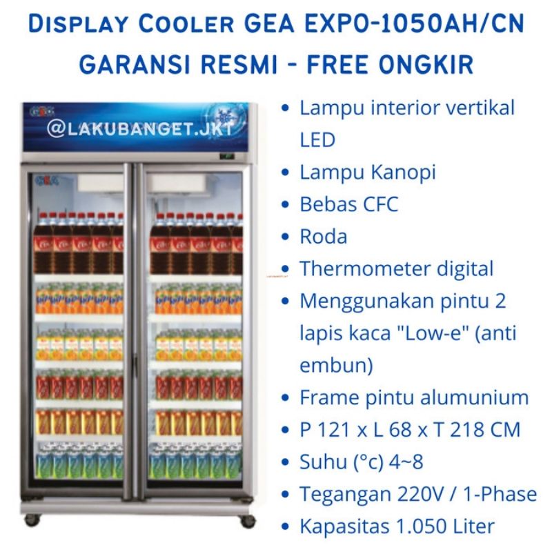 Show Case Gea 1050 Liter EXPO 1050