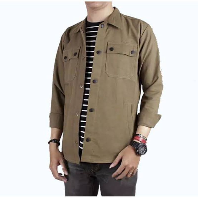 kemeja semi parka