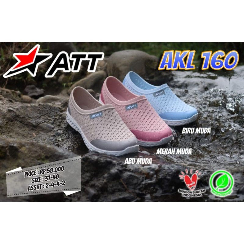 sepatu karet ATT AKL 160 - sepatu slip on karet wanita