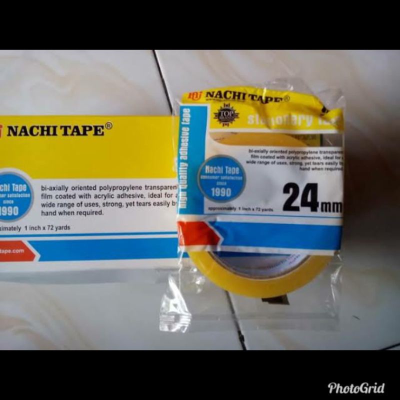 

Isolasi bening nachi tape 24 mm