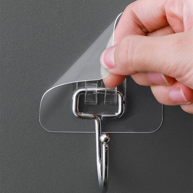 Self Adhesive Strongger Stainless Steel Larger Wall Hooks / Waterproof Nail-free Heavy load-bearing Wall Hangers Hook