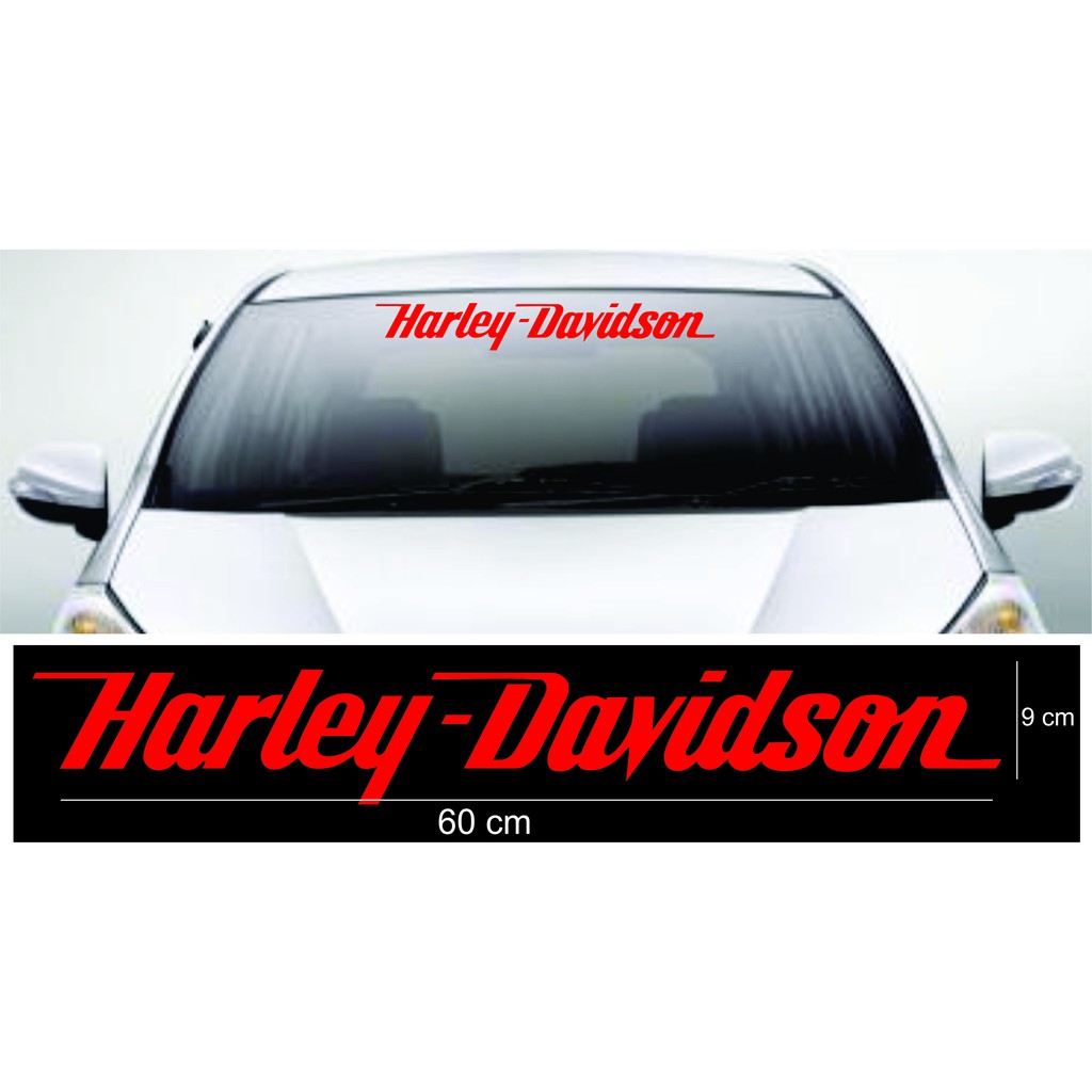 stiker harley davidson kaca mobil