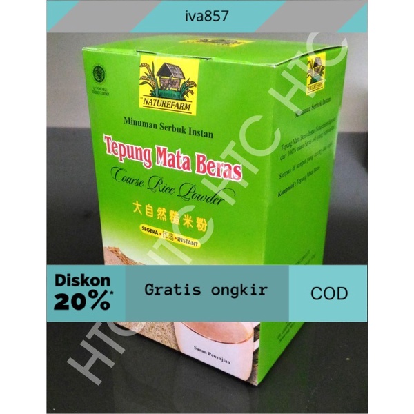 

PROMO Nature Farm Tepung Mata Beras / Coarse Rice Powder (CRP) 1 kg GRATIS ONGKIR
