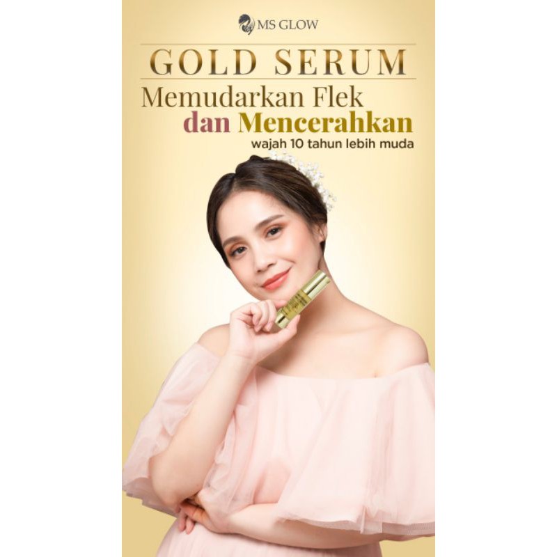 Ms Glow Whitening Gold Serum Penghilang Flek