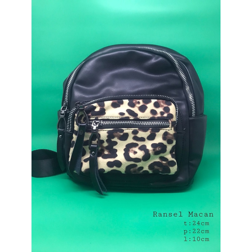 Tas Ransel Motif Macan Import