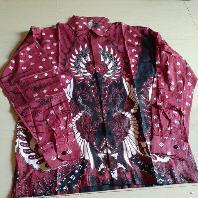 Batik Pria Lengan Panjang Batik Berkah Hrb026 Motif Keratonan Kode 002 Size M L Xl Xxl Reguler