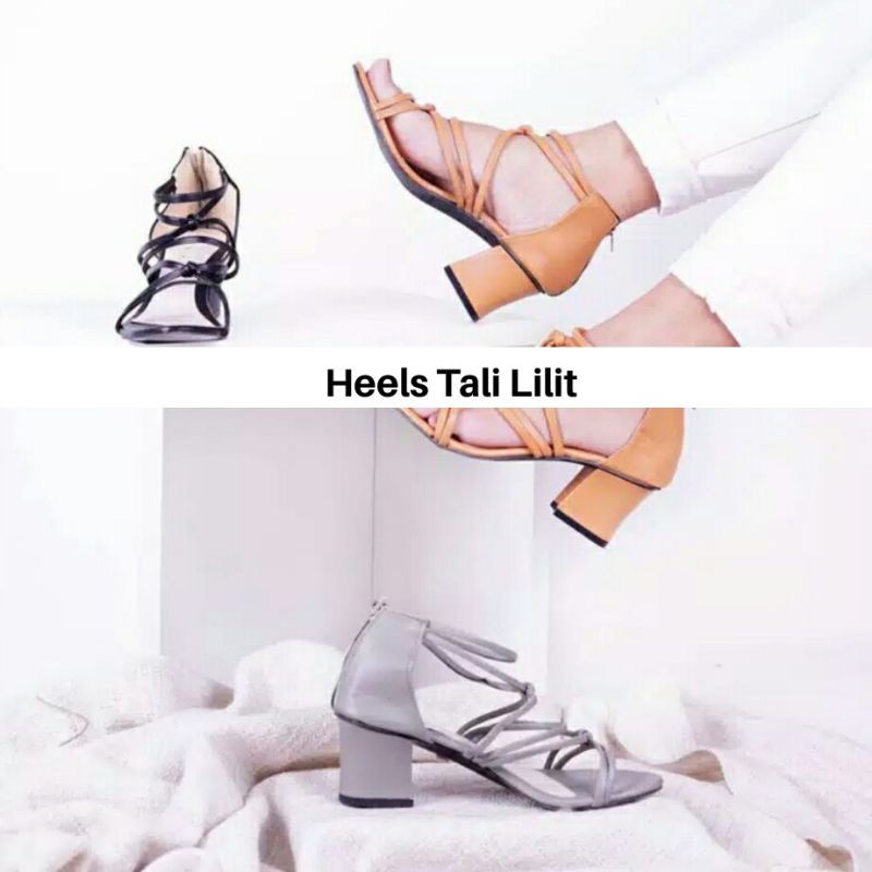 HEELS TALI LILIT SEPATU TALI WANITA SEPATU HEELS