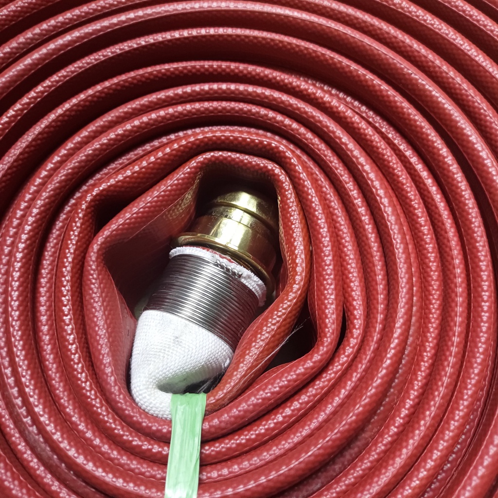 Fire Rubber Hose Karet 1.5 x 30 M Selang Pemadam 1,5 30m Coupling