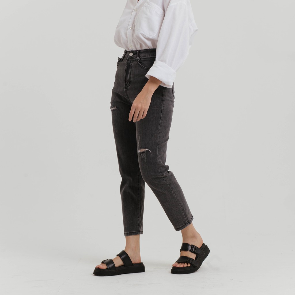 VIERLIN - Jeans 1007 - CELANA BOYFRIEND JEANS HIGHWAIST