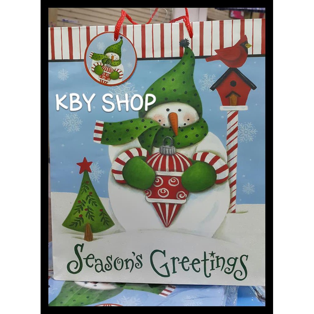 

Shopping Bag Goodie Paper Bag Natal Christmas Besar Kode 1277