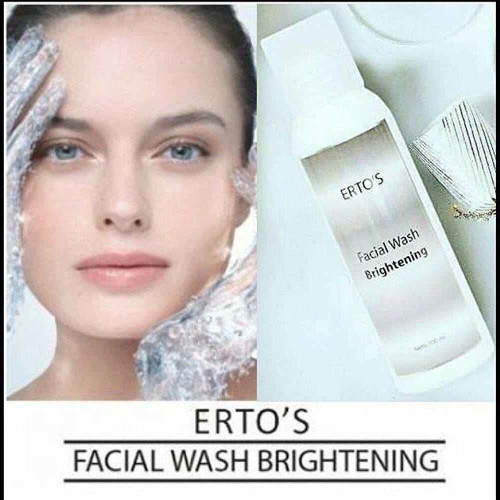 ertos facial wash brightening / putih merona erto's