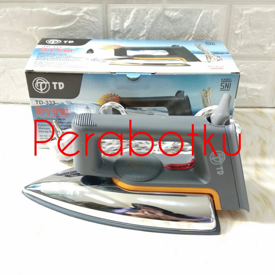 Setrika TD 333 / Setrikaan Listrik Murah / Hand Iron
