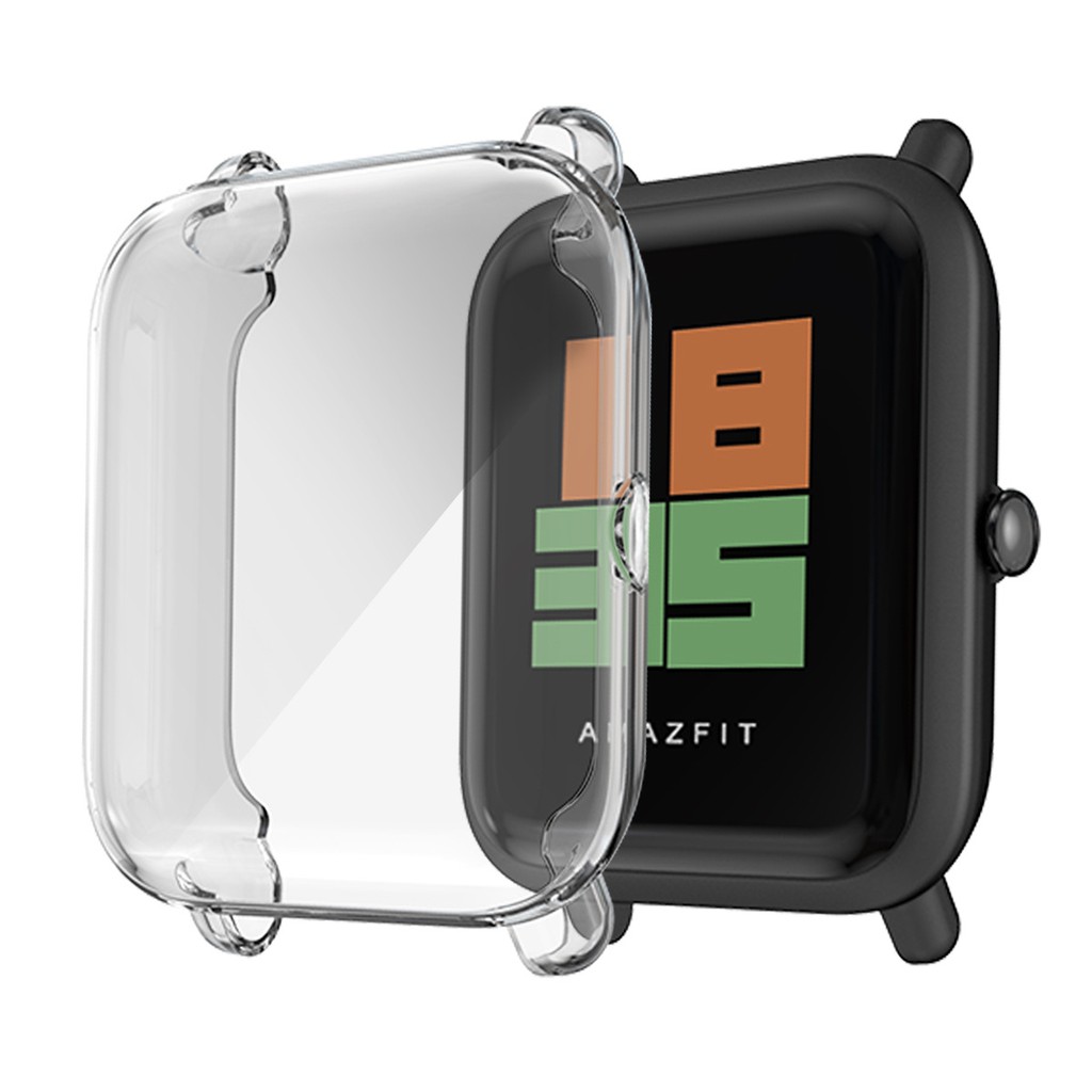 Huami Amazfit Bip U / Bip U Pro / Bip S / Bip S Lite / Bip 1S / Bip Lite plating full tpu case clear slim cover casing For Xiaomi Amazfit Bip Lite 1S U pro accessories