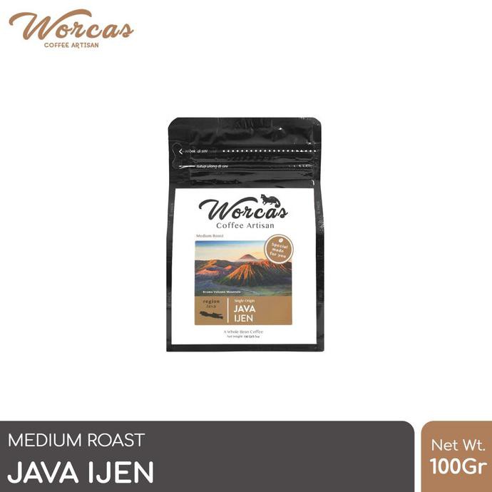 

Kopi- Kopi Arabica Java Ijen 100 Gram Medium Roast (Biji/Bubuk) - KOPI BIJI -Biji-Kopi.