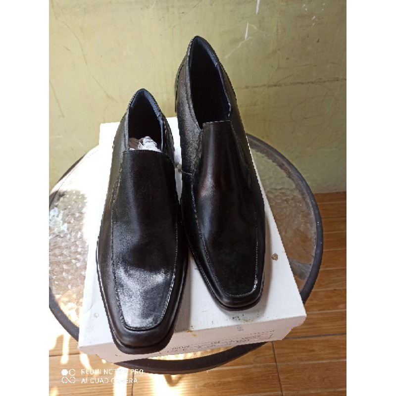 [ANDRE VALENTINO] ORIGINAL - SEPATU PRIA - BLACK size 38