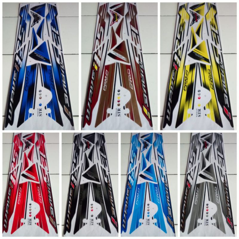 Striping Stiker Lis Variasi Motor Honda Supra X 125 Lama - Wave 125i