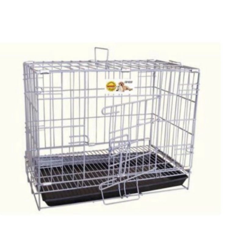 OCTAGON K-150 Kandang Besi Lipat Anjing Kucing (46cm x 30cm x 39cm)