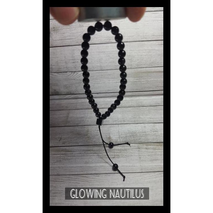 100% TERMURAH GELANG TASBIH 33 BATU ASLI BLACK JADE 6MM 100%TERLARIS