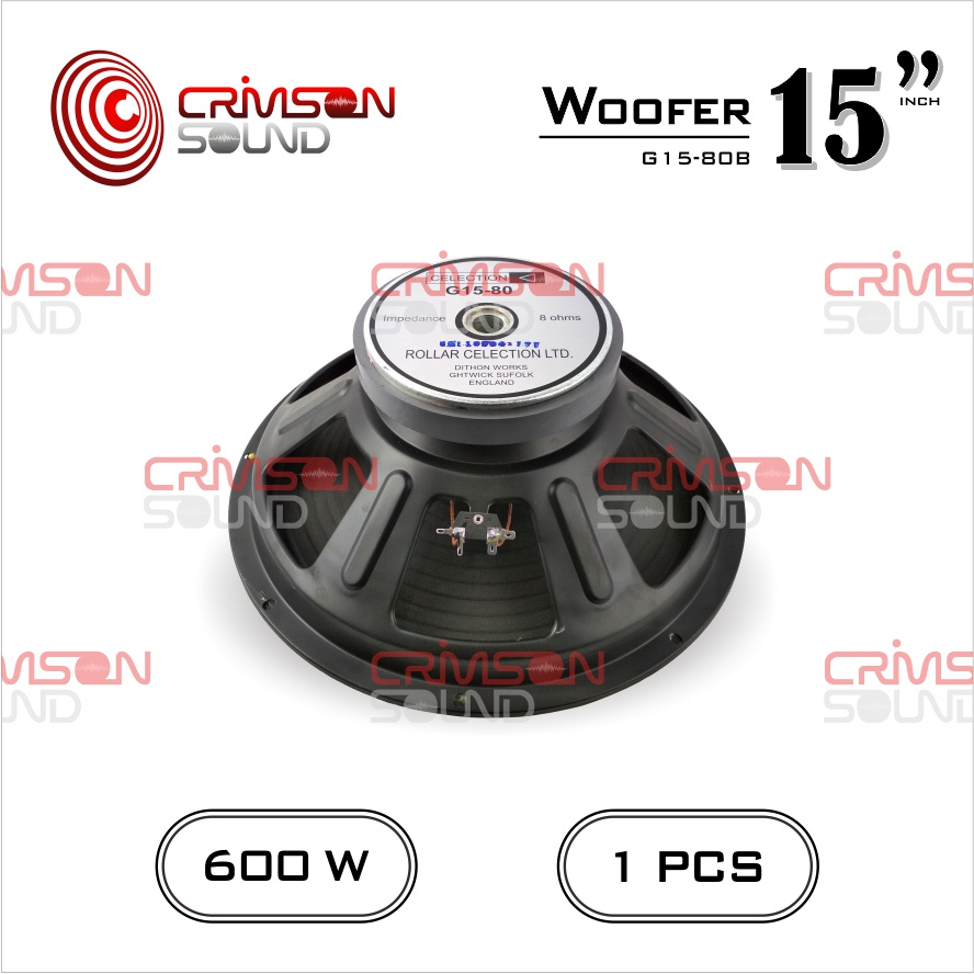 SPEAKER WOOFER 15 INCH CELECTION / CRIMSON G 1580