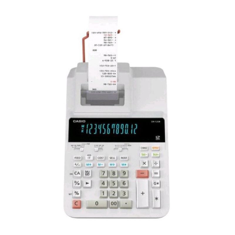 KALKULATOR CASIO DR 120R PRINT STRUK KASIR