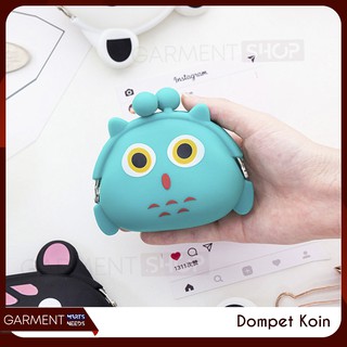 Dompet Tempat Koin Uang Receh Silikon Jelly Pouch Motif 