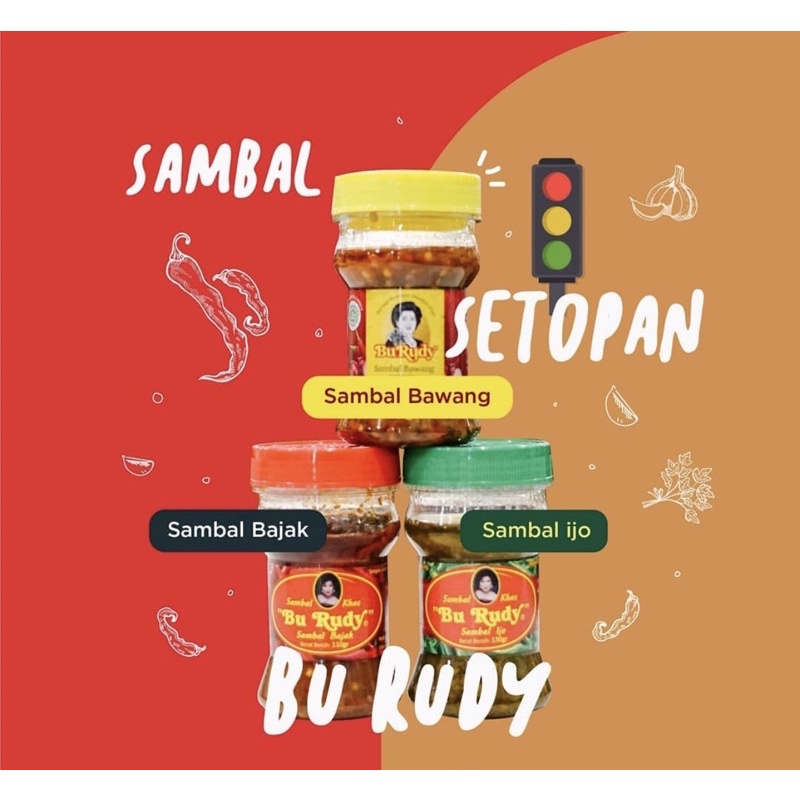 

Sambal Setopan Bu Rudy - Sambal Bajak/ Sambal Bawang / Sambal Ijo