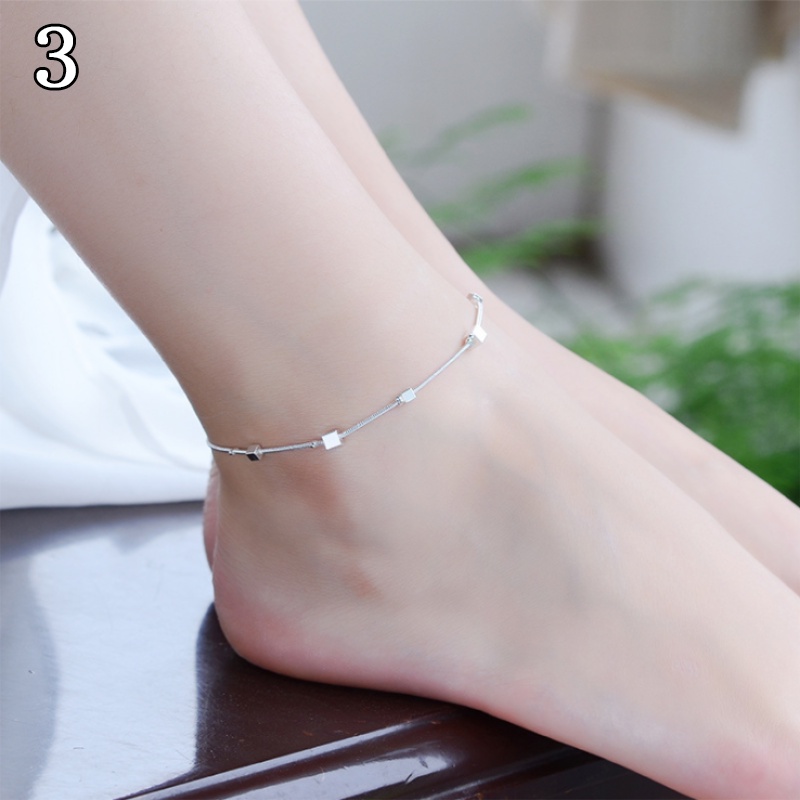 Gelang Kaki Bahan S925 Silver