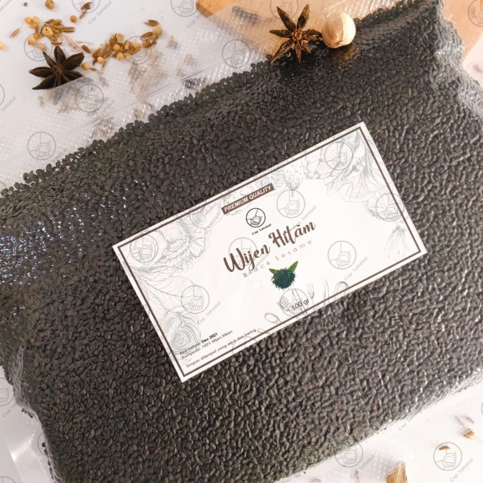 

COD 500gr Wijen Hitam / Black Sesame / Rempah / JSR 100% PREMIUM QUALITY