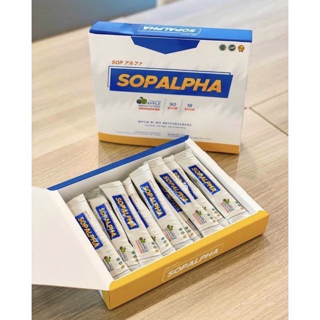 SOPALPHA / BIOBOOST / SOPALPHA ORIGINAL Suplement Immune Tubuh 1 BOX ISI 18 SACHET HALAL & BPOM
