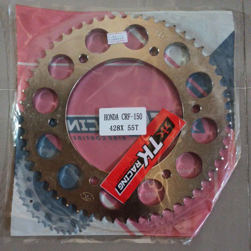 gear belakang crf 150l merk tk racing ukuran 55