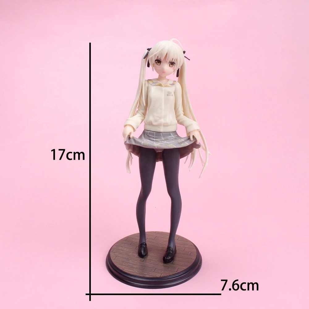 QUINTON Collectible Kasugano Kimono Anime Model Toys Yosuga no Sora Girl Figure Cake Decorations Standing Posture PVC Lovely for Gift Action  Figures