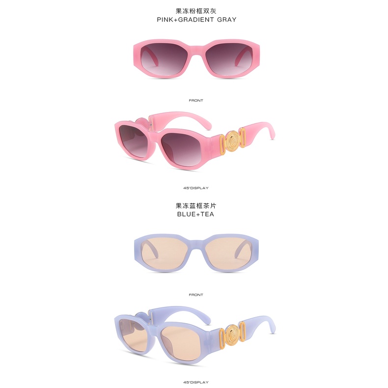 （YUZHU）COD Kacamata Hitam Gaya Retro Barat Untuk Wanita/Pria Vintage Oval Shades untuk Wanita